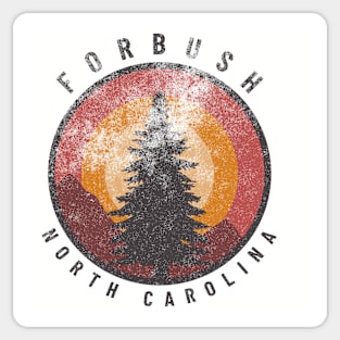 Forbush, NC - Tree (distressed) Sticker